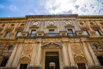 Fototapeta premium Charles V Palace in Granada, Spain