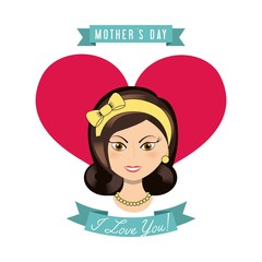 happy mothers day card design 