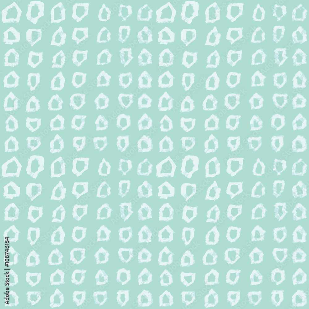 Poster Seamless pattern with hand drawn shapes