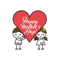 happy mothers day card design 