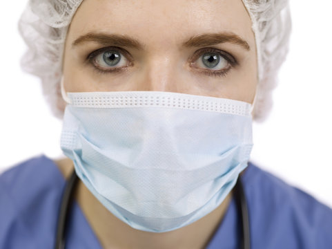 face of a female nurse