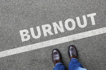 Burnout krank Krankheit im Job Stress Businessman Business man K - obrazy, fototapety, plakaty