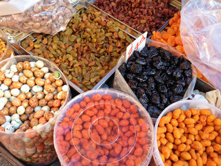 Dried fruits, Tyre souk, Lebanon