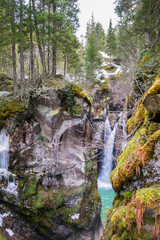 Cascade de combe noire, contamines montjoie, haute-savoie, france