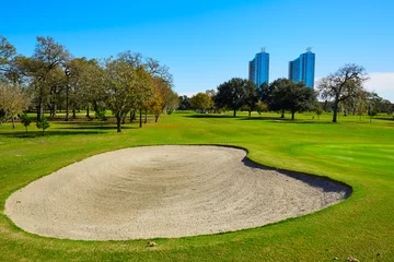 Raamstickers Houston golf course in Hermann park © lunamarina