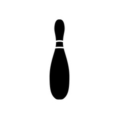 Bowling skittle pin icon. Vector illustration