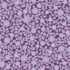 Floral seamless texture, endless pattern with flowers.