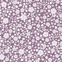 Floral seamless texture, endless pattern with flowers.