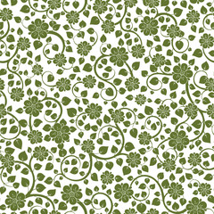 Floral seamless texture, endless pattern with flowers.