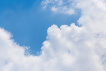 beautiful clouds in the blue sky
