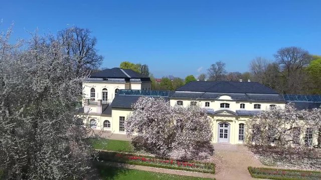 Teahouse of the castle at Altenburg summer spring green