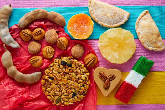 Mexican sweets and pastries cajeta tamarindo