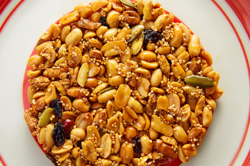 Mexican candy sweet Palanqueta with peanuts
