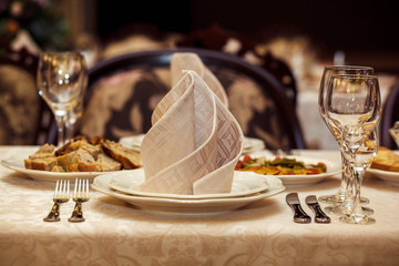 Table setting for celebration
