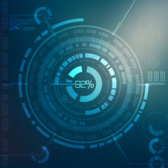 Obraz premium Technology element. Technological background with various technological elements. techno illustration