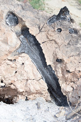 coal ash in clay