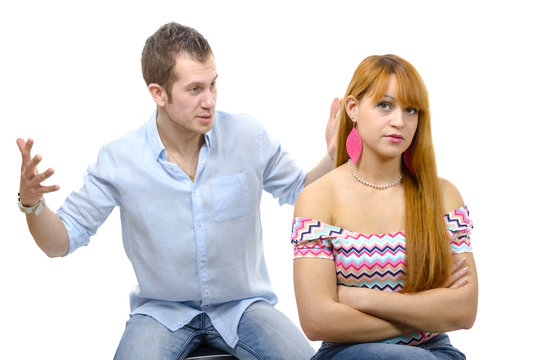 couple have an argument because of relationship crisis