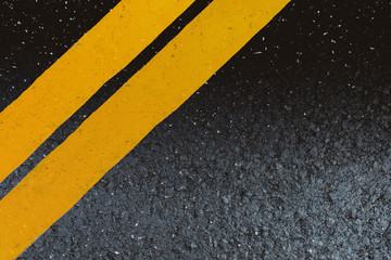 Fototapeta premium Close-up asphalt at the road under construction.