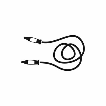 Skipping rope icon, simple style 