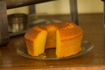 Bolo de Fubá de Milho
Este tipo de bolo é muito comum nas panificadoras brasileiras.