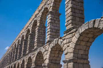 Fototapeta na wymiar Aqueduct of Segovia, Spain