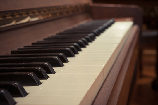 Piano keys musical
