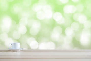 coffee cup on bokeh background
