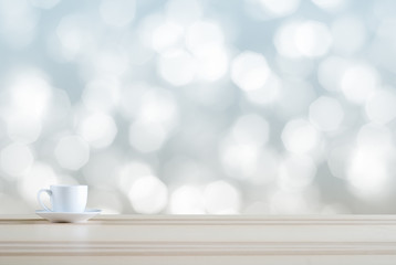 coffee cup on bokeh background
