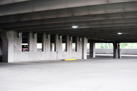 empty parking lot interior