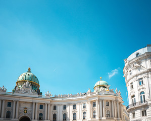 VIENNA, AUSTRIA- April 19 : Viennese Classical style building on