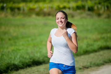 Jogging in nature