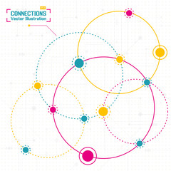 Vector connections concept.