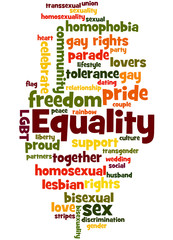 Equality, word cloud concept 9