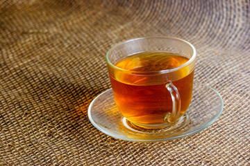 cup of hot black tea
