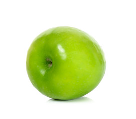 Green apple isolated on the white background
