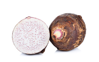 taro isolated on white background