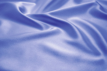 Blue satin fabric as background