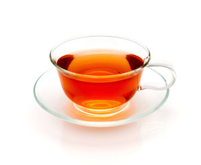 cup of tea isolated on white
