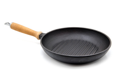 Frying pan isolated on white