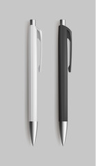 Two pen for identy design on white background