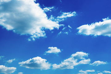 Fototapeta premium White clouds in blue sky.