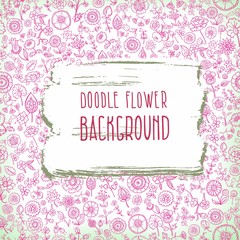 hand drawn floral background