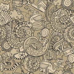 cartoon doodles, morning routine