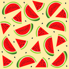 Watermelon  pattern. Vector Illustration