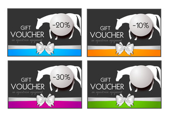 Gift voucher on equestrian equipment