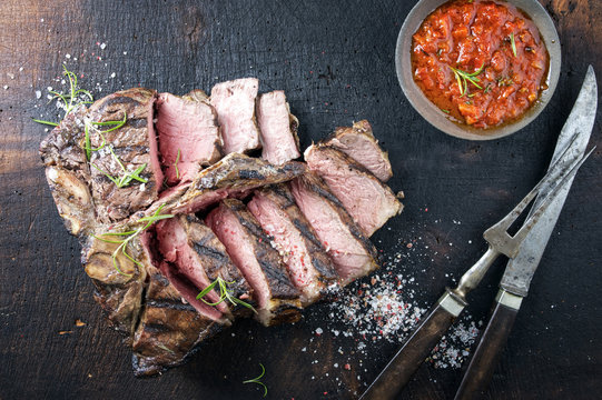 Dry Aged Barbecue Porterhouse Steak