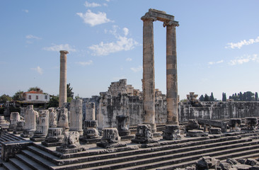 Fototapeta premium Temple of Apollo ruins in the ancient Greek city of Didyma Didim, Aydin province, Turkey