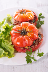 baked tomato with beef