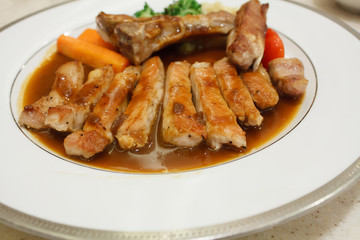 pork chop kurobuta steak Japanese style