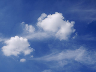Fototapeta premium blue sky with cloud closeup